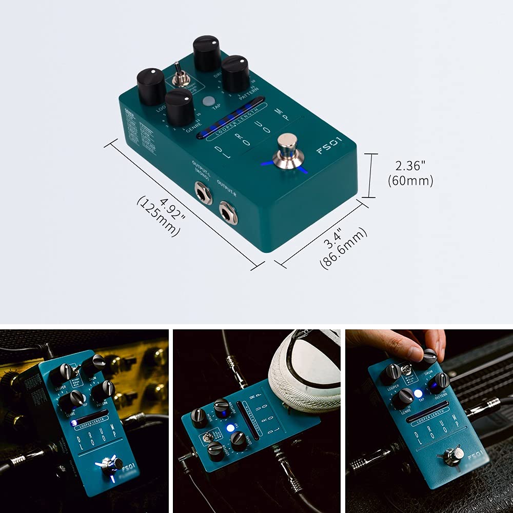 Amazon.co.jp: WWWLLL FS01.ドラムループドラムマシンルーパーギター